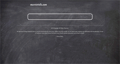 Desktop Screenshot of marnietalk.com